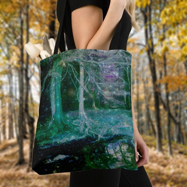 Bolso De Tela Bosque encantado Mística Fantasía Arte (Subido por el creador)