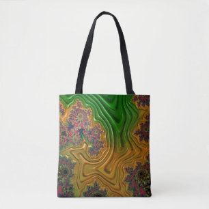 Bolso De Tela Bosque fractal