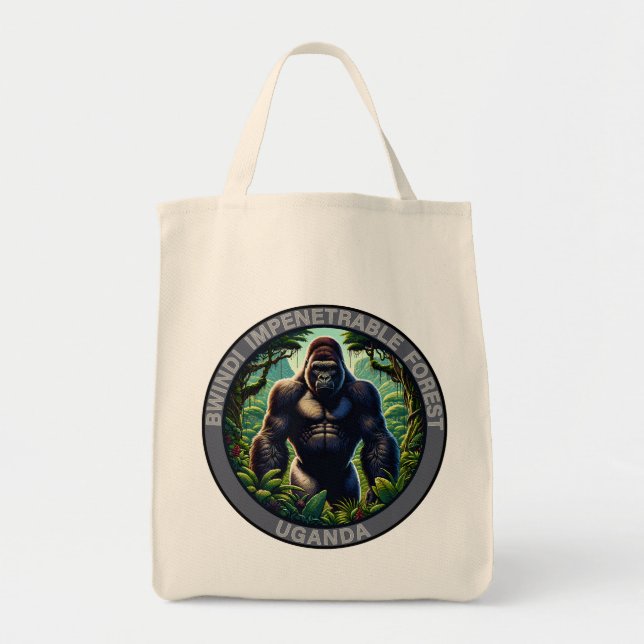 Bolso De Tela Bosque impenetrable de Bwindi Uganda (Frente)
