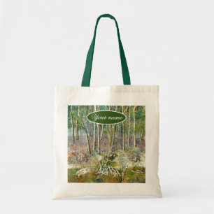 Bolso De Tela bosque invernal Watercolor