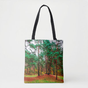 Bolso De Tela Bosque mixto de otoño