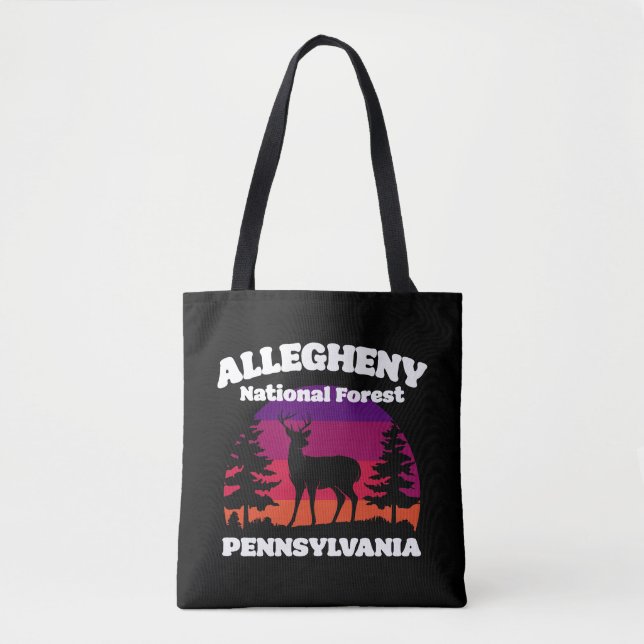 Bolso De Tela Bosque nacional de Allegheny (Anverso)