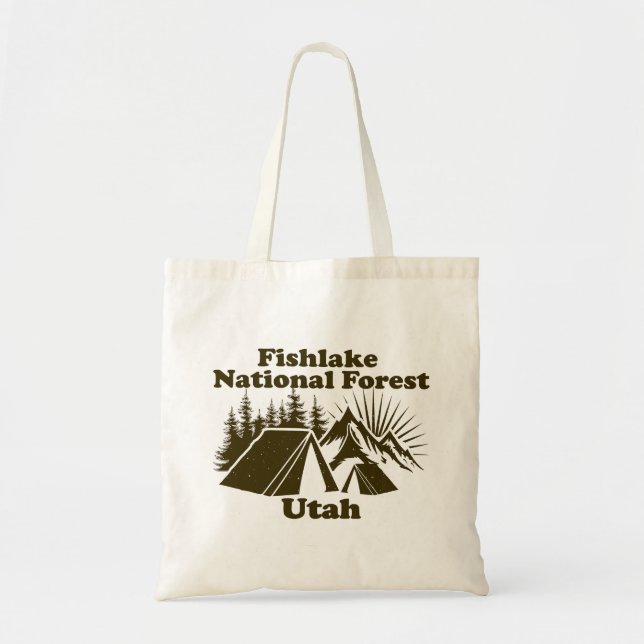 Bolso De Tela Bosque nacional de Fishlake Utah (Frente)