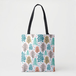 Bolso De Tela Bosque otoñal: Escena Encantada Sin Mar.