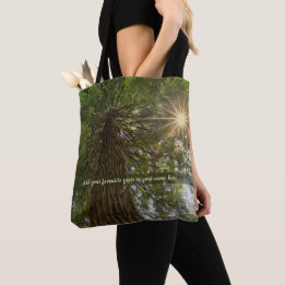 Bolso De Tela Bosque Pacífico con Foto de Luz Dorada