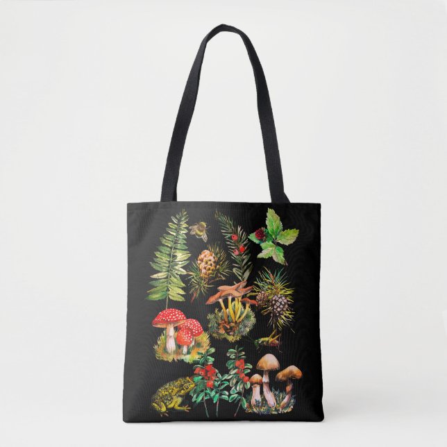 Bolso De Tela Bosque, setas silvestres (Anverso)