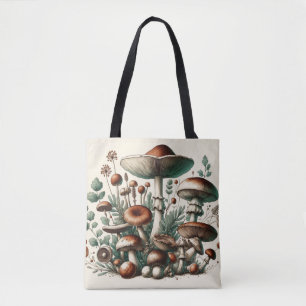 Bolso De Tela Bosque susurrador: Colección de patrones de hongos