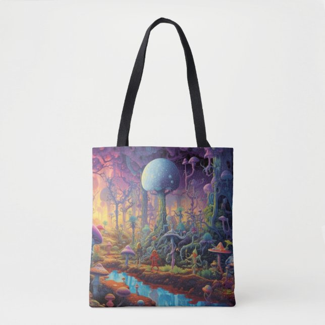 Bolso De Tela Bosque Trippy (Anverso)