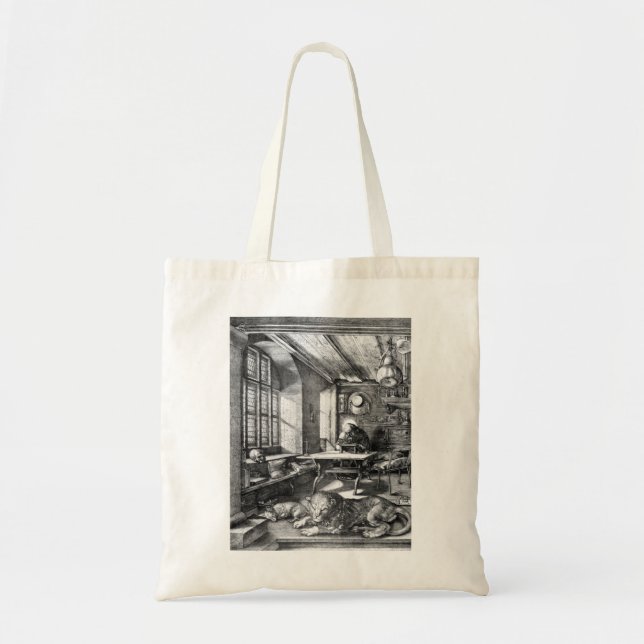 Bolso De Tela Bosquejo de Albrecht Durer (Frente)