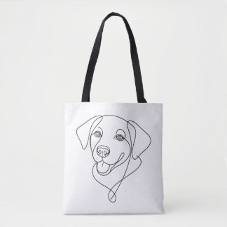 Bolso De Tela Bosquejo de perro