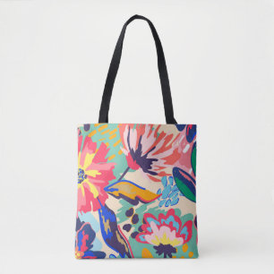Bolso De Tela Bosques y rosas