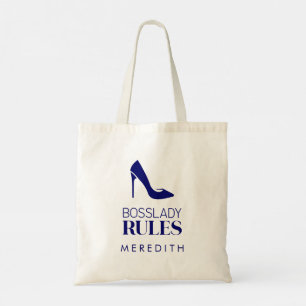 Bolso De Tela Boss Lady Gobierna la marina con el logotipo de St
