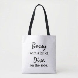 Bolso De Tela Bossy Con Un Poco De Tote Diva Trendy