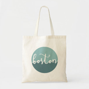Bolso De Tela Boston, círculo azul Ombre de las MAMÁES el  