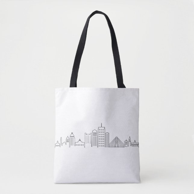 Bolso De Tela BOSTON Massachusetts Estados Unidos de América Sky (Anverso)
