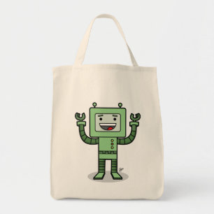 Bolso De Tela Bot feliz - tote del ultramarinos