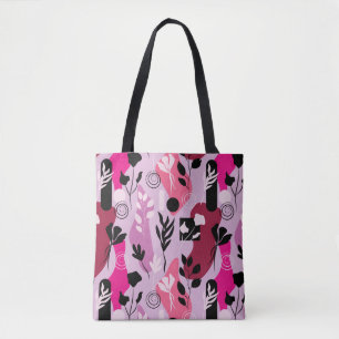 Bolso De Tela Botánica abstracta