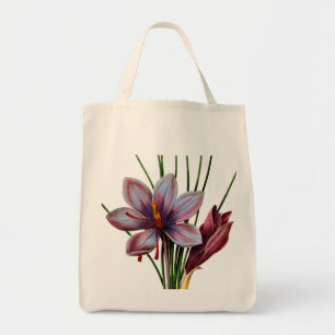 Bolso De Tela Botánica: Azafrán