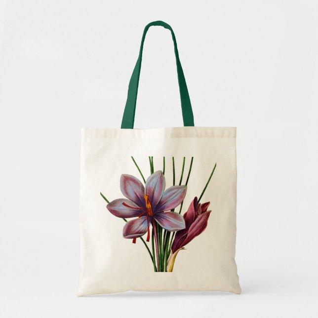Bolso De Tela Botánica: Azafrán (Frente)