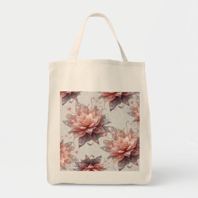 Bolso De Tela Botanical Floral Grocery Tote – Eco Friendly bag (Frente)