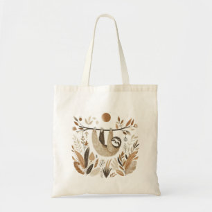 Bolso De Tela Botanical Sloth Art – Perezoso en Selva Natural