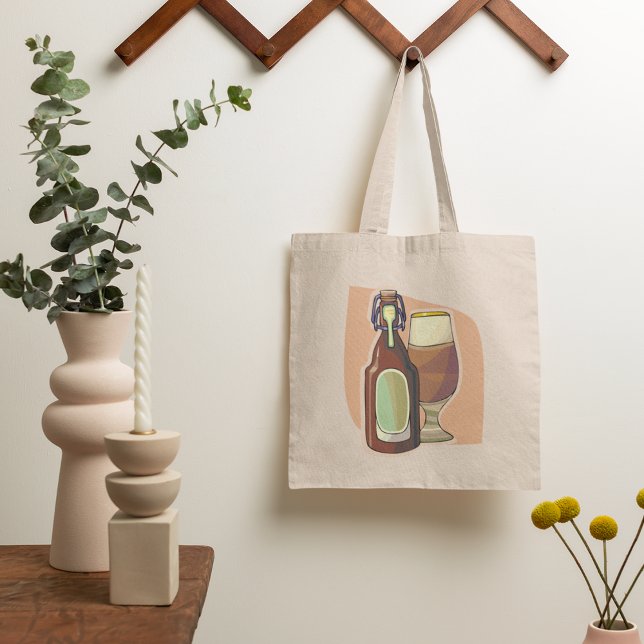 Bolso De Tela Botella de cerveza Craft y fábrica de cerveza Rúst (Subido por el creador)