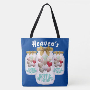 Bolso De Tela Botella de corazón de Heaven Houlder Tote Bag