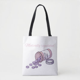 Bolso De Tela Botella de pastillas rosada linda regulada médicam