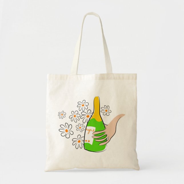Bolso De Tela botella de vino (Frente)