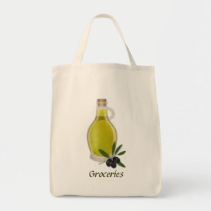 Bolso De Tela Botella del aceite de oliva