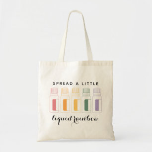 Bolso De Tela Botellas de aceite esencial líquidas del arco iri