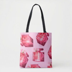 Bolso De Tela Botellas de patrón de perfume femenino