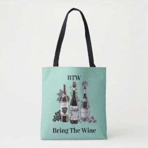 Bolso De Tela Botellas de vino divertidas