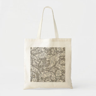 Bolso De Tela Botón de soltero de damasco antiguo William Morris
