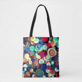 Bolso De Tela Botones Antiguos