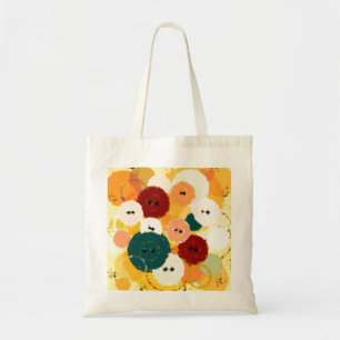 Bolso De Tela Botones MK