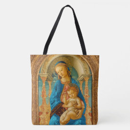 Bolso De Tela Botticelli (1445-1510) Madonna & Child Enthroned