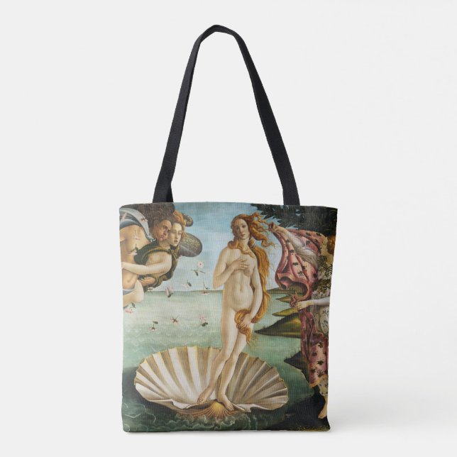 Bolso De Tela BOTTICELLI - El nacimiento de Venus 1483 (Reverso)