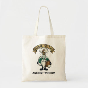 Bolso De Tela Botto Sabio Mago de la Poción Mágica Búho Retro