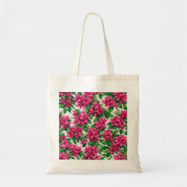 Bolso De Tela Bougainvillea Rosa Acuarela Patrón Floral Tropical