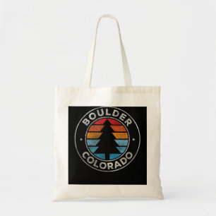 Bolso De Tela Boulder Colorado CO Vintage Gráfico Retro 70