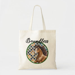 Bolso De Tela Boundless Horse Tote – Alhambra Geometric Art Bag