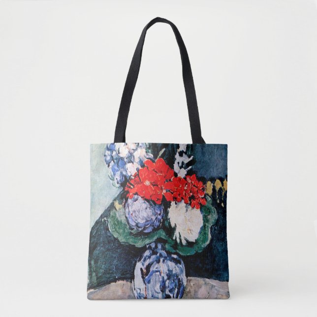 Bolso De Tela Bouquet con Pequeño Delft, Paul Cezanne (Anverso)