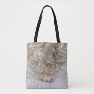 Bolso De Tela Bouquet de 7060 Bodas con anillos