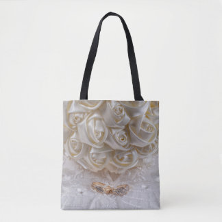 Bolso De Tela Bouquet de 7060 Bodas con anillos
