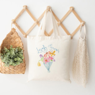 Bolso De Tela Bouquet de acuarela singulares de origen local