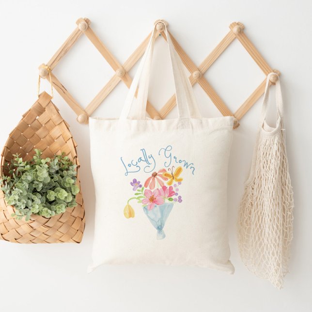 Bolso De Tela Bouquet de acuarela singulares de origen local (Subido por el creador)