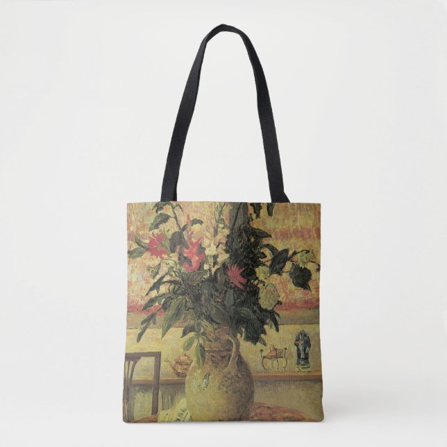 Bolso De Tela Bouquet de flores en la ventana de Maxine Maufra (Anverso)