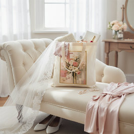 Bolso De Tela Bouquet de flores geométricas elegantes de moda