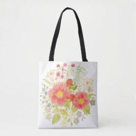 Bolso De Tela Bouquet de flores Tote Bag